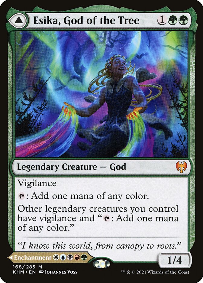 Esika, God of the Tree // The Prismatic Bridge 168 (Kaldheim)  | Good Games Morley