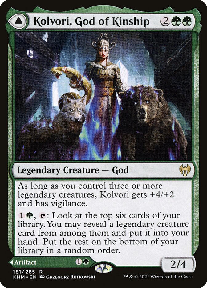 Kolvori, God of Kinship //  The Ringhart Crest 181 (Kaldheim)  | Good Games Morley