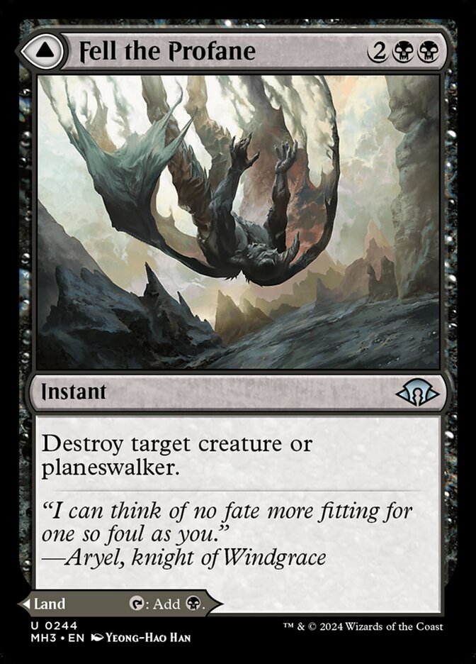 Fell the Profane 244 (Modern Horizons 3)  - Foil | Good Games Morley