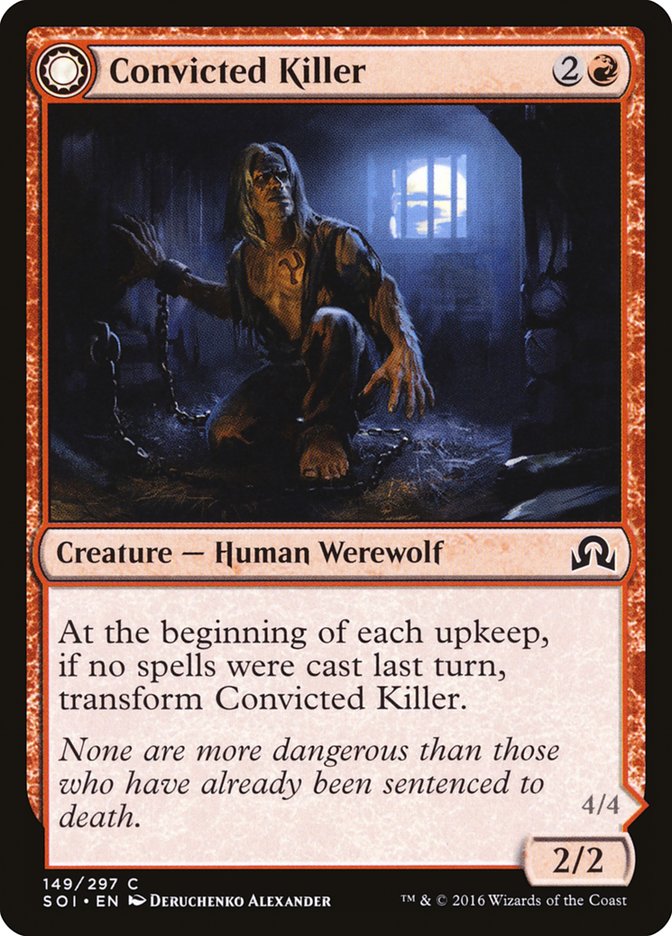 Convicted Killer // Branded Howler 149/297 (Shadows over Innistrad)  - Foil | Good Games Morley