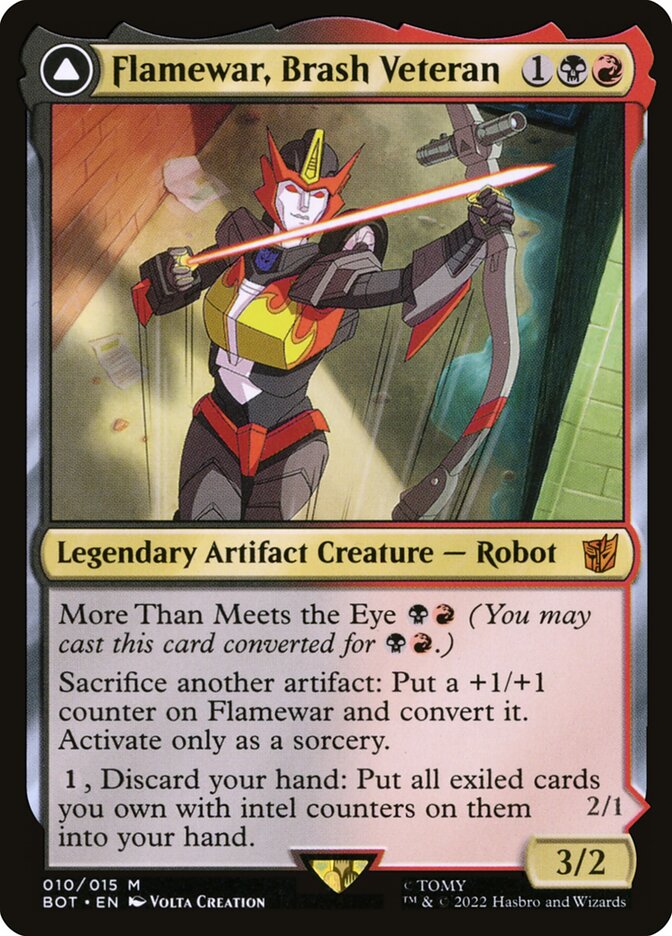 Flamewar Brash Veteran 10 (Universes Beyond: Transformers)  - Foil | Good Games Morley