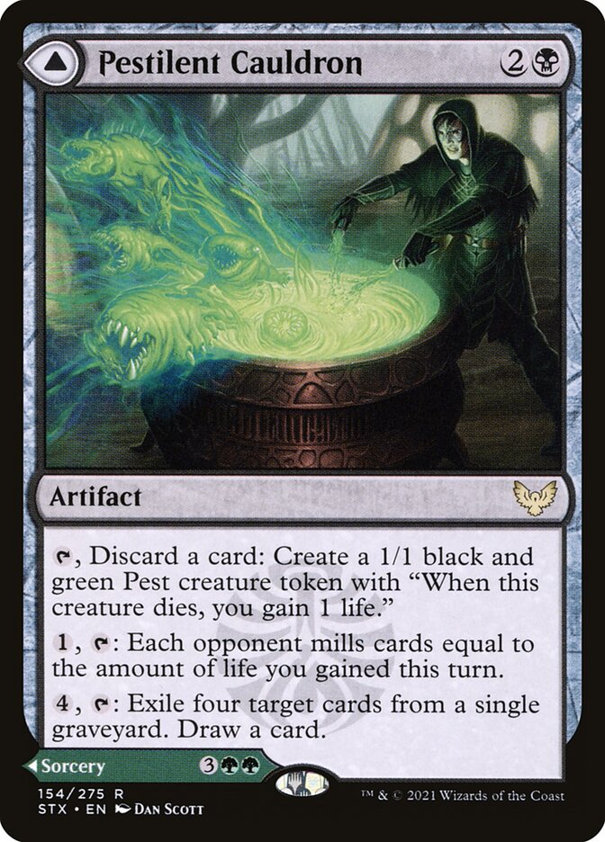 Pestilent Cauldron // Restorative Burst 154/275 (Strixhaven: School of Mages)  | Good Games Morley