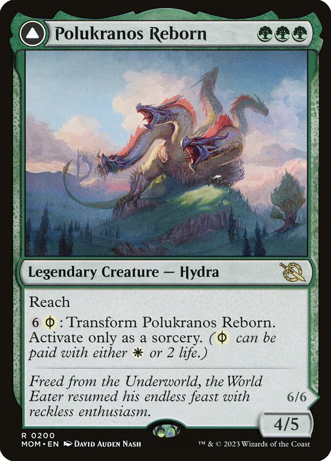 Polukranos Reborn // Polukranos, Engine of Ruin 200/291 (March of the Machine)  - Foil | Good Games Morley