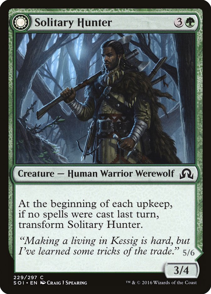 Solitary Hunter // One of the Pack 229/297 (Shadows over Innistrad)  | Good Games Morley