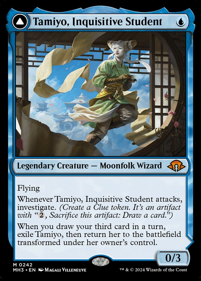 Tamiyo, Inquisitive Student // Tamiyo, Seasoned Scholar 242 (Modern Horizons 3)  | Good Games Morley