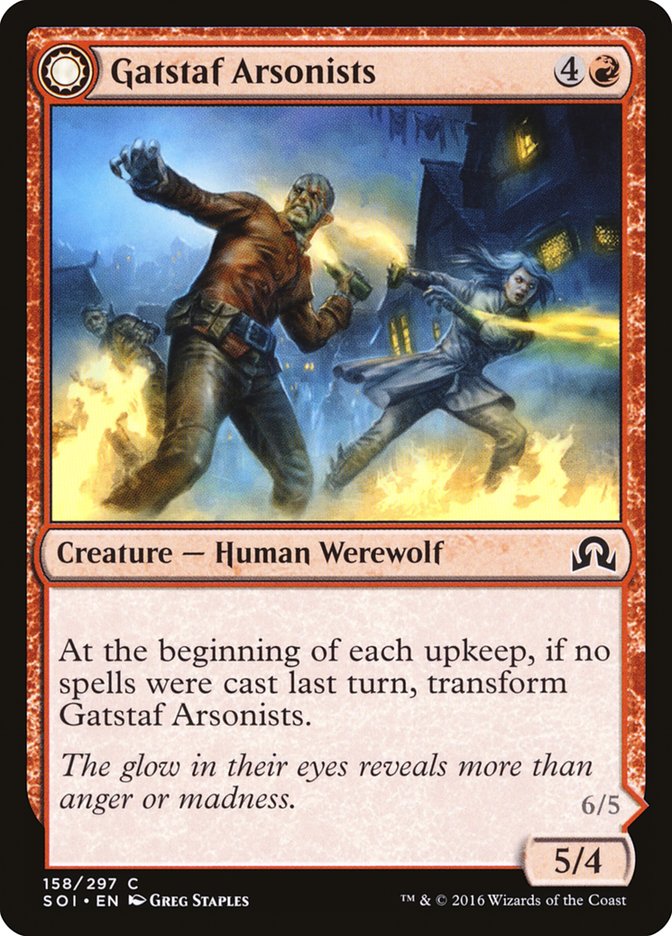 Gatstaf Arsonists // Gatstaf Ravagers 158/297 (Shadows over Innistrad)  - Foil | Good Games Morley