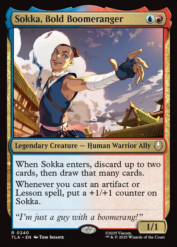 Sokka, Bold Boomeranger 240 (Avatar: The Last Airbender)  - Foil | Good Games Morley