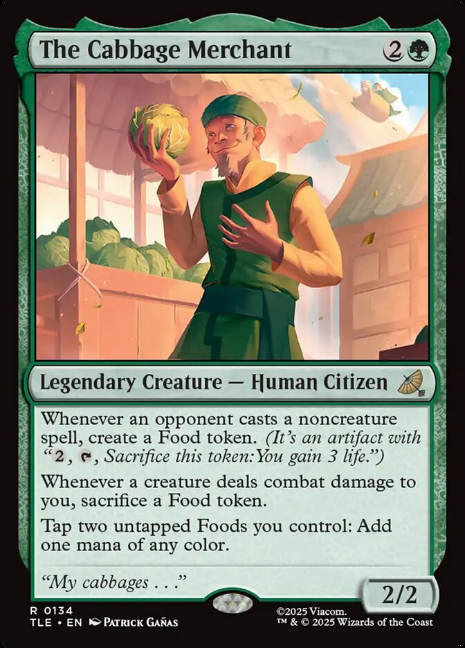 The Cabbage Merchant 134 (Avatar: The Last Airbender: Eternal-Legal)  - Foil | Good Games Morley