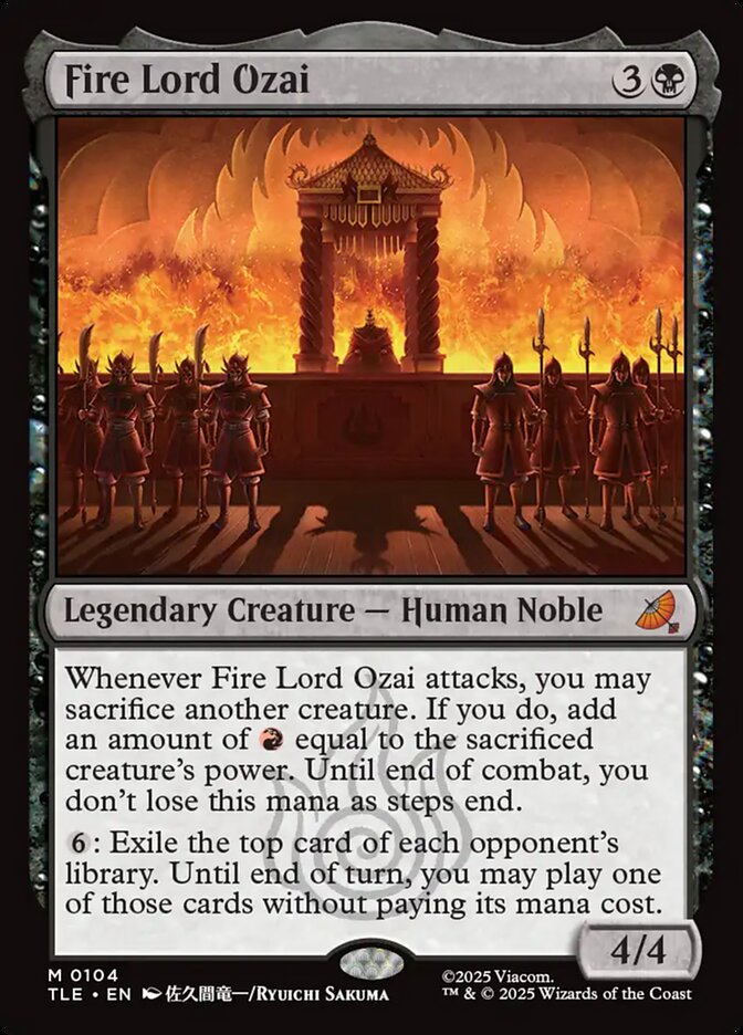 Fire Lord Ozai 104/317 (Avatar: The Last Airbender: Eternal-Legal)  - Foil | Good Games Morley