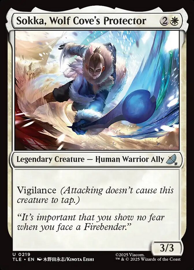 Sokka, Wolf Cove's Protector 219/317 (Avatar: The Last Airbender: Eternal-Legal)  - Foil | Good Games Morley