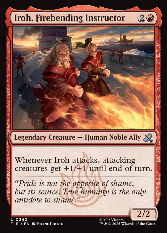 Iroh, Firebending Instructor 240/317 (Avatar: The Last Airbender: Eternal-Legal)  - Foil | Good Games Morley