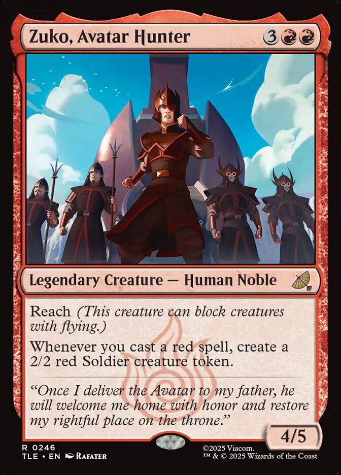 Zuko, Avatar Hunter 246/317 (Avatar: The Last Airbender: Eternal-Legal)  - Foil | Good Games Morley