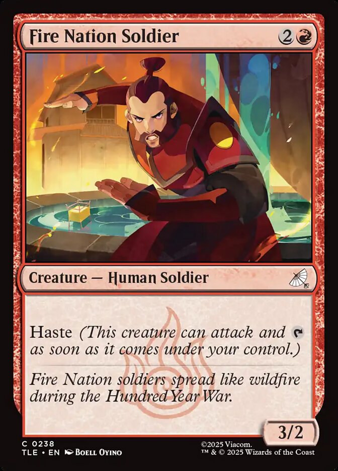 Fire Nation Soldier 238/317 (Avatar: The Last Airbender: Eternal-Legal)  - Foil | Good Games Morley