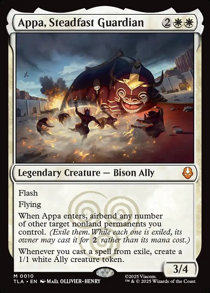 Appa Steadfast Guardian 10 (Avatar: The Last Airbender)  - Foil | Good Games Morley