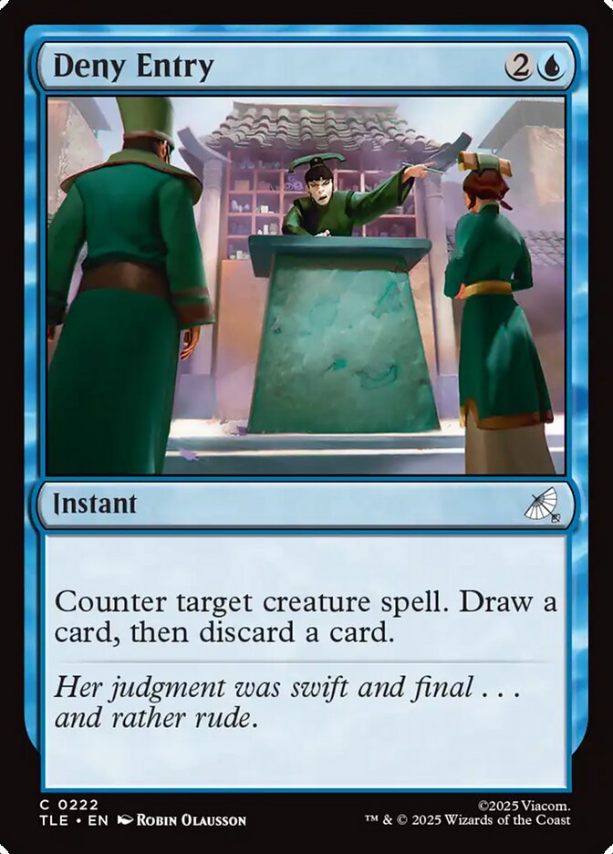 Deny Entry 222/317 (Avatar: The Last Airbender: Eternal-Legal)  - Foil | Good Games Morley
