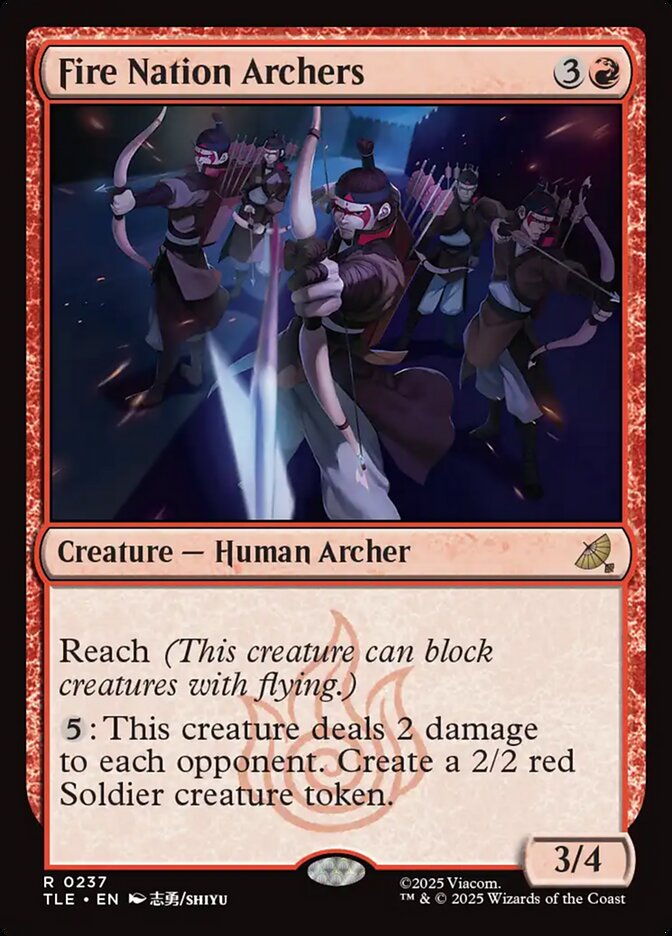Fire Nation Archers 237/317 (Avatar: The Last Airbender: Eternal-Legal)  | Good Games Morley