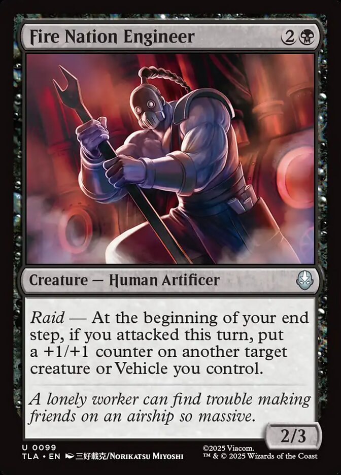 Fire Nation Engineer 99/286 (Avatar: The Last Airbender)  - Foil | Good Games Morley