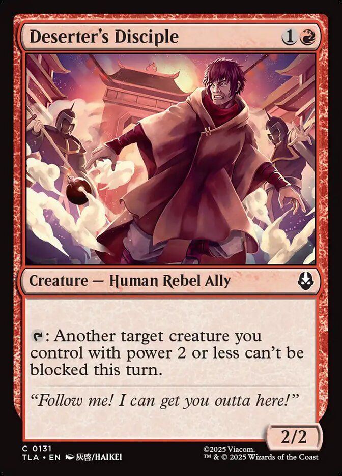 Deserter's Disciple 131/286 (Avatar: The Last Airbender)  | Good Games Morley