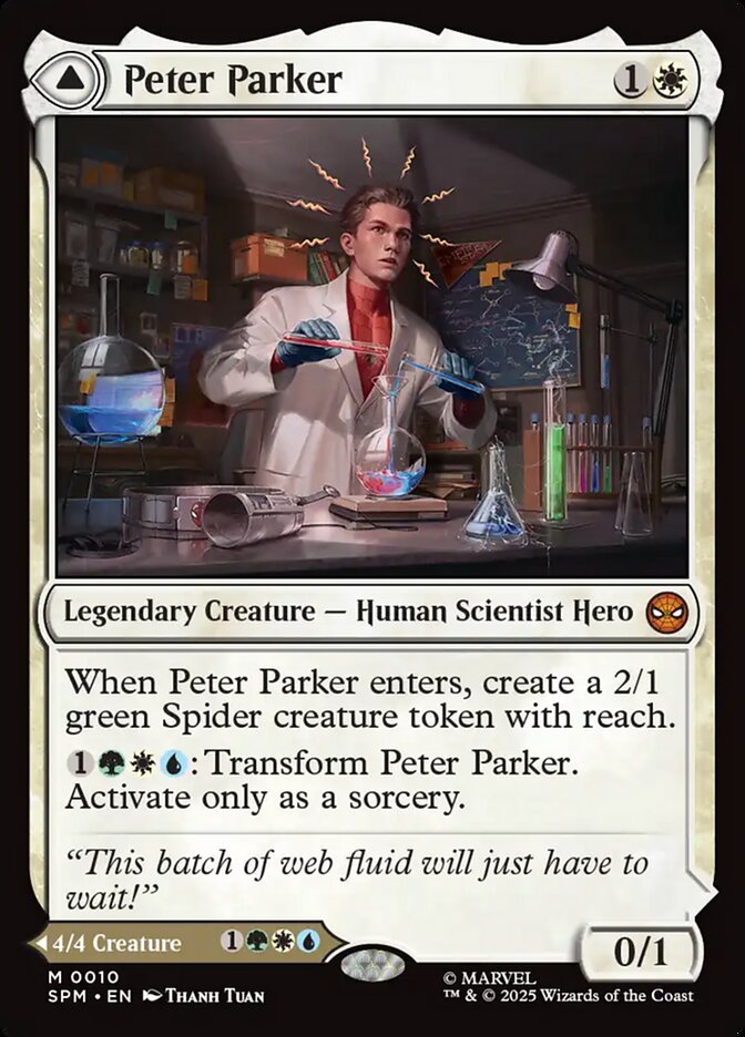Peter Parker // Amazing Spider-Man 10/198 (Marvel's Spider-Man)  - Foil | Good Games Morley