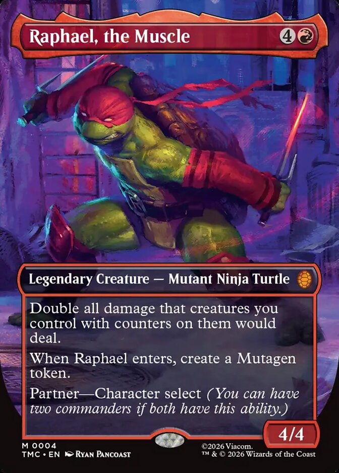 Raphael the Muscle 0004 Borderless 4 (Commander: Teenage Mutant Ninja Turtles)  | Good Games Morley