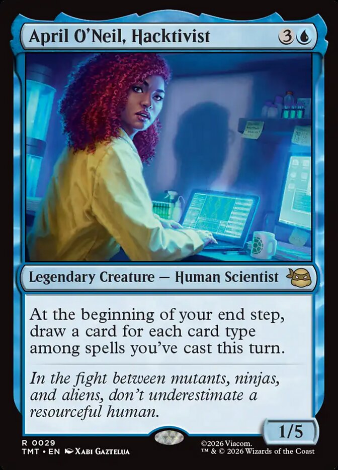 April O'Neil, Hacktivist 29/190 (Teenage Mutant Ninja Turtles)  - Foil | Good Games Morley