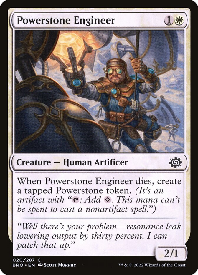 Powerstone Engineer 20/287 (The Brothers' War)  - Foil | Good Games Morley