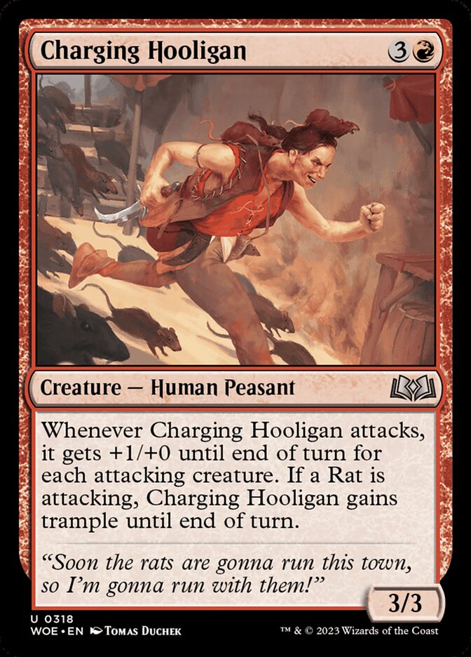 Charging Hooligan 318/276 (Wilds of Eldraine)  | Good Games Morley