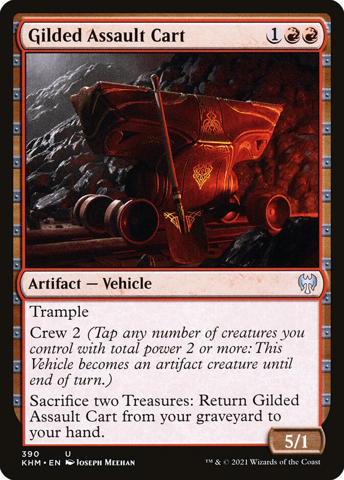 Gilded Assault Cart 390/285 (Kaldheim)  | Good Games Morley