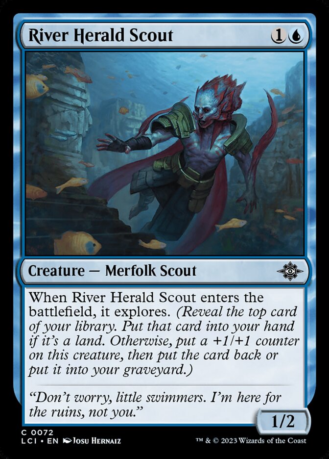 River Herald Scout 72/291 (The Lost Caverns of Ixalan)  | Good Games Morley