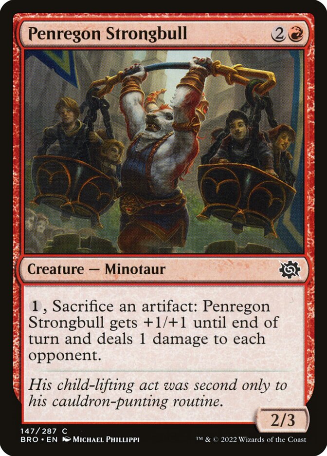 Penregon Strongbull 147/287 (The Brothers' War)  - Foil | Good Games Morley