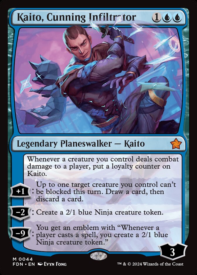 Kaito, Cunning Infiltrator 44/291 (Foundations)  | Good Games Morley