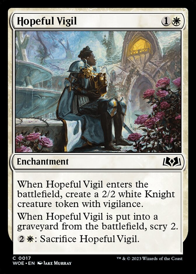 Hopeful Vigil 17/276 (Wilds of Eldraine)  | Good Games Morley