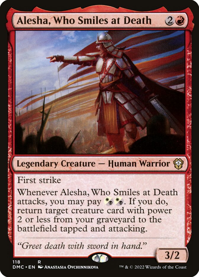 Alesha, Who Smiles at Death 118/50 (Commander: Dominaria United)  | Good Games Morley