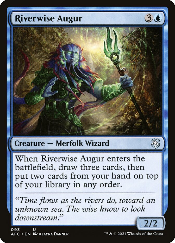 Riverwise Augur 93/62 (Commander: Adventures in the Forgotten Realms)  | Good Games Morley