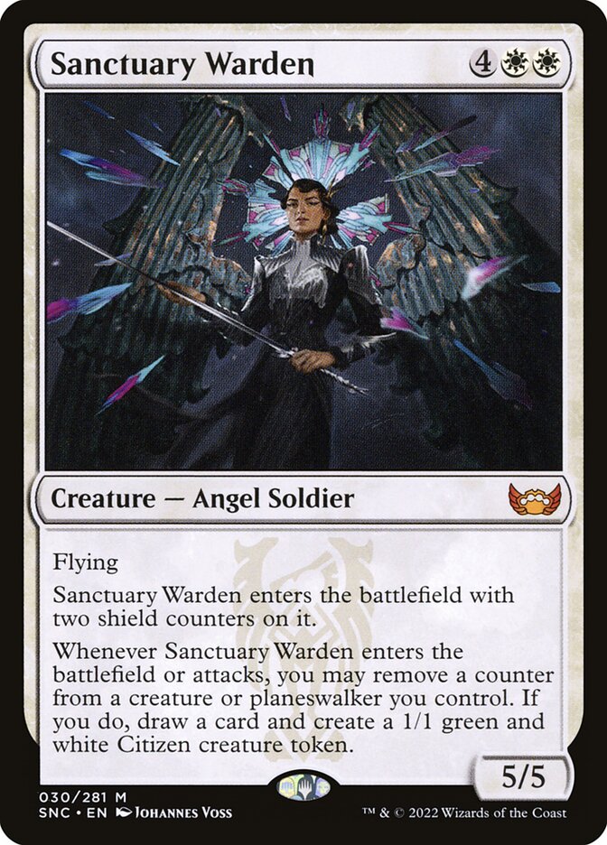 Sanctuary Warden 30/281 (Streets of New Capenna)  - Foil | Good Games Morley