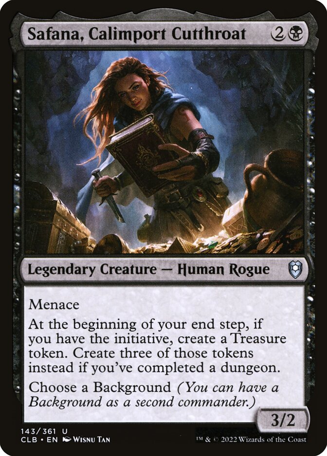 Safana, Calimport Cutthroat 143 (Commander Legends: Battle for Baldur's Gate)  | Good Games Morley