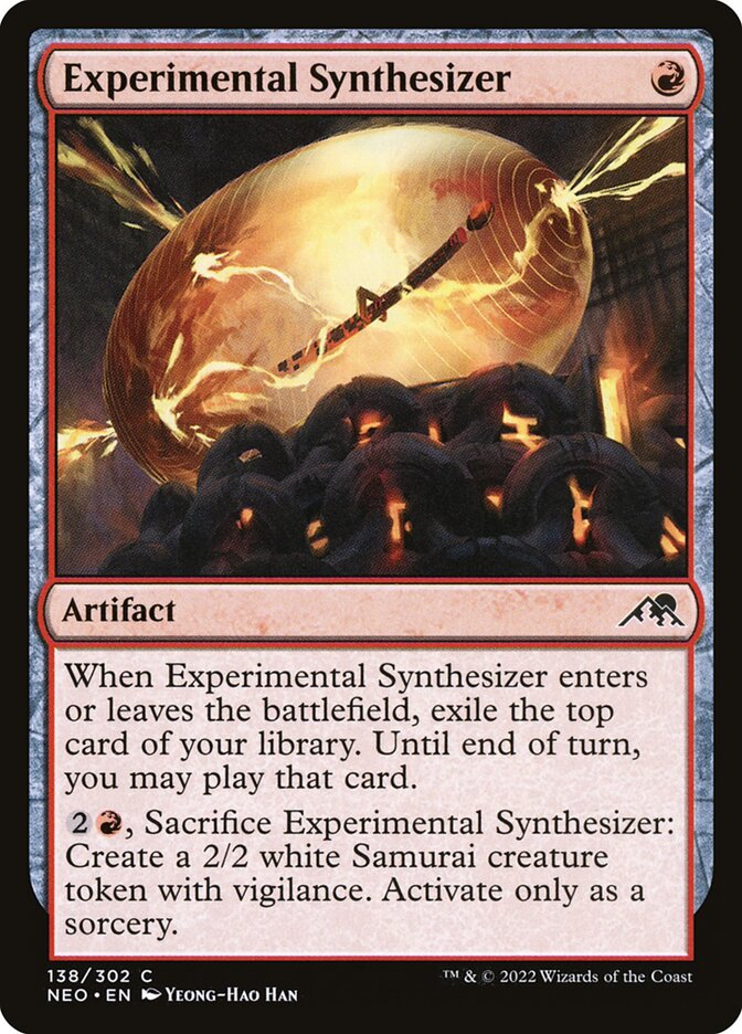 Experimental Synthesizer 138 (Kamigawa: Neon Dynasty)  - Foil | Good Games Morley