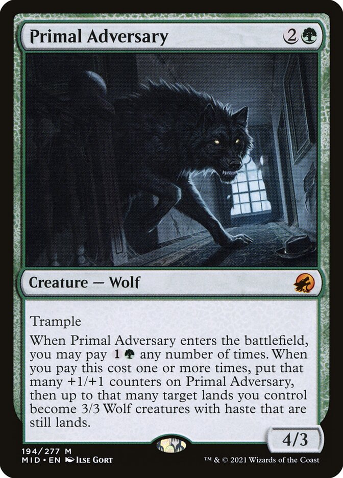 Primal Adversary 194 (Innistrad: Midnight Hunt)  | Good Games Morley