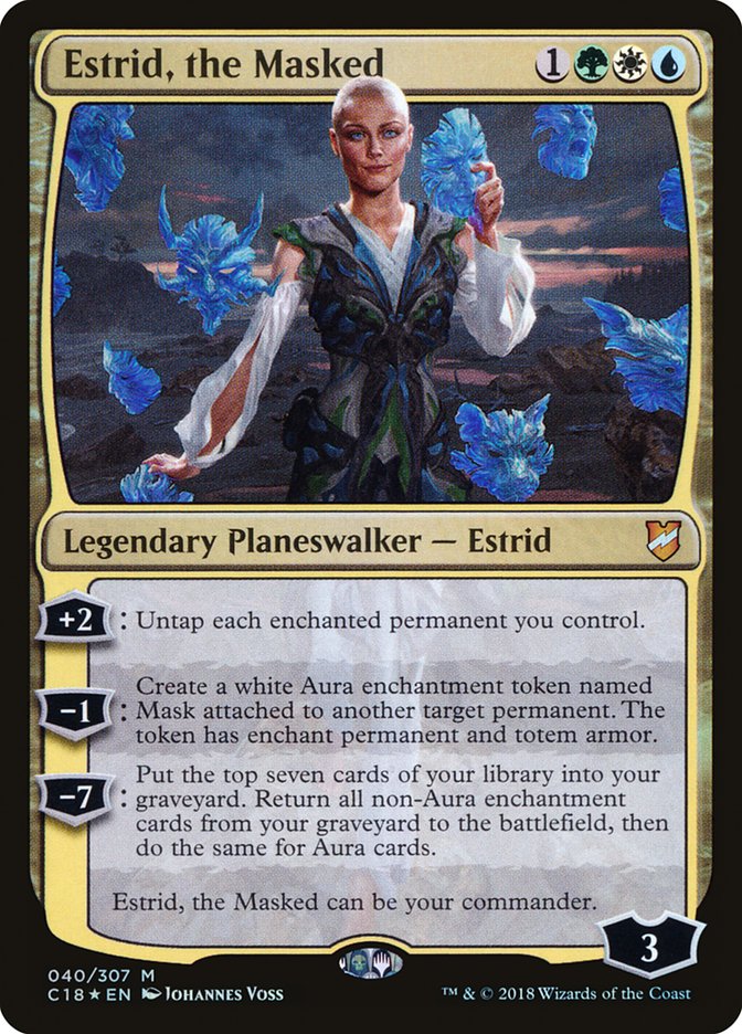 Estrid, the Masked 40 (Commander 2018)  - Foil | Good Games Morley