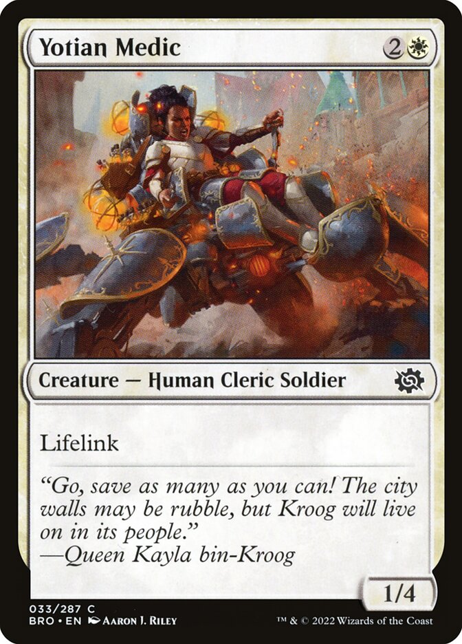 Yotian Medic 33/287 (The Brothers' War)  - Foil | Good Games Morley