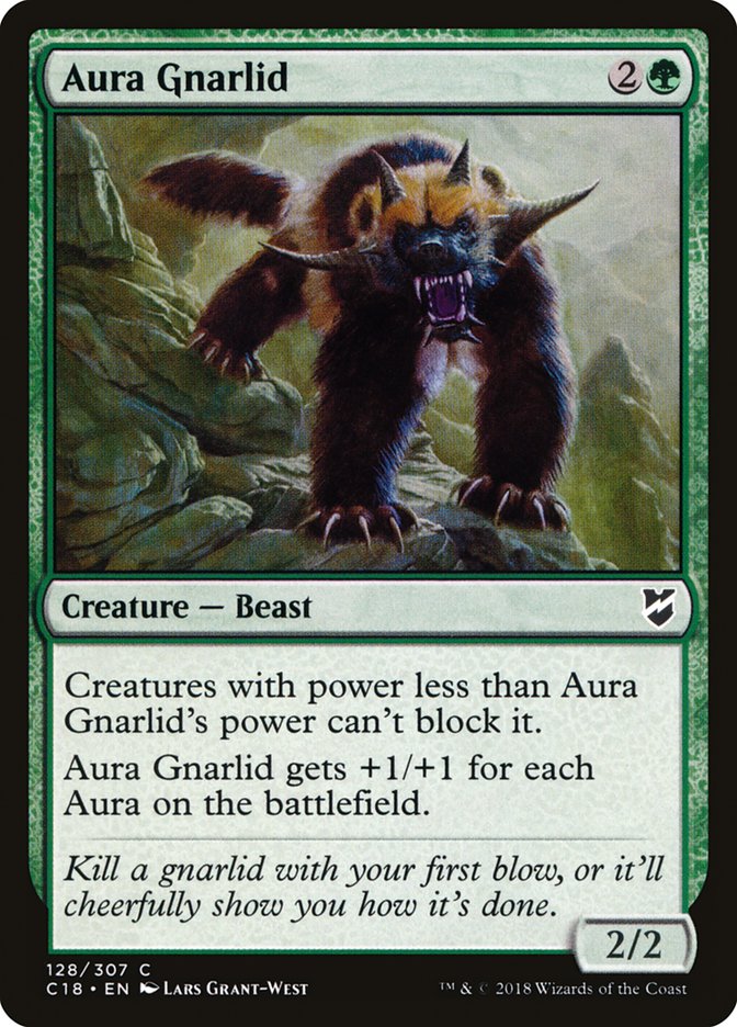 Aura Gnarlid 128/307 (Commander 2018)  | Good Games Morley