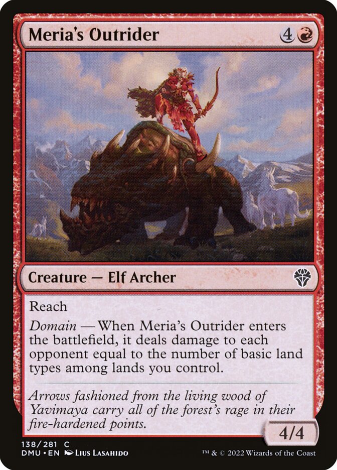 Meria's Outrider 138/281 (Dominaria United)  - Foil | Good Games Morley