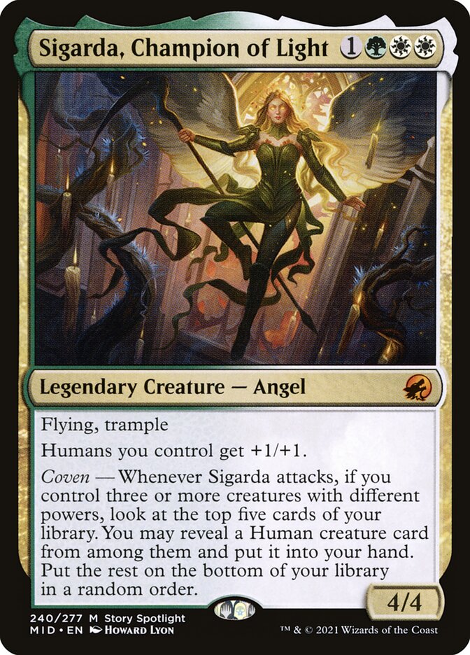 Sigarda, Champion of Light 240/277 (Innistrad: Midnight Hunt)  | Good Games Morley