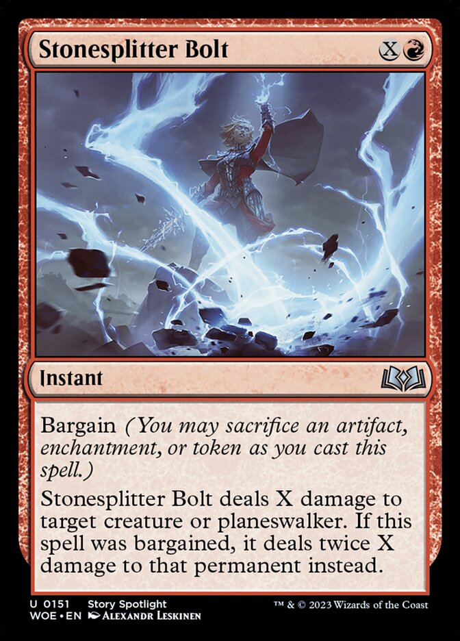 Stonesplitter Bolt 151/276 (Wilds of Eldraine)  | Good Games Morley