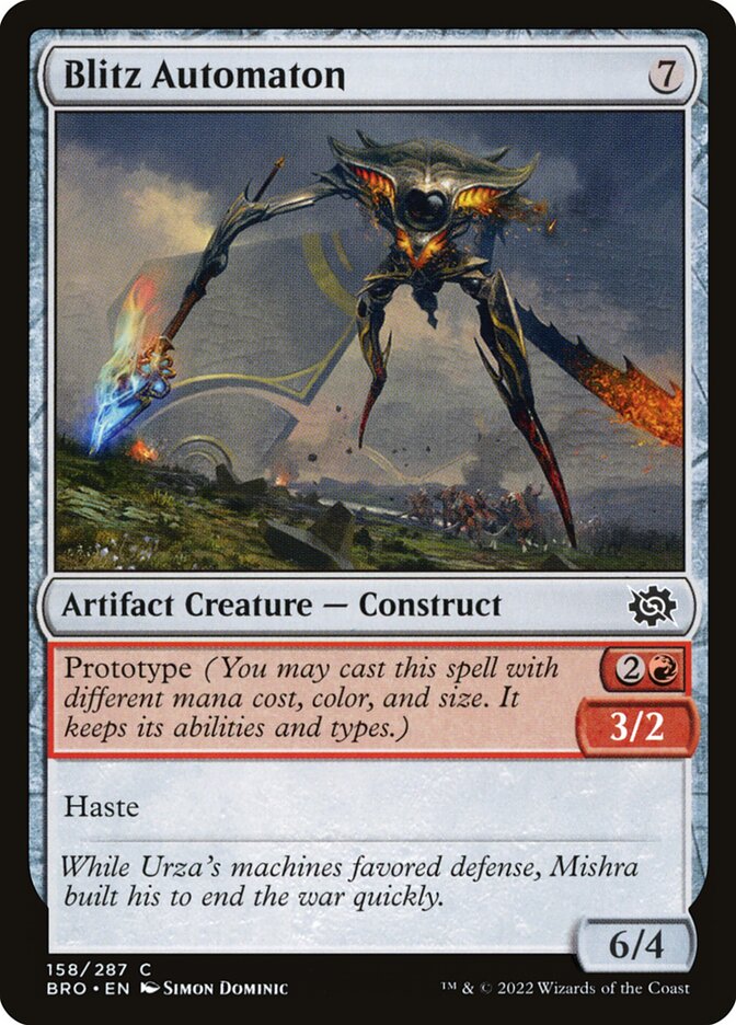 Blitz Automaton 158/287 (The Brothers' War)  - Foil | Good Games Morley