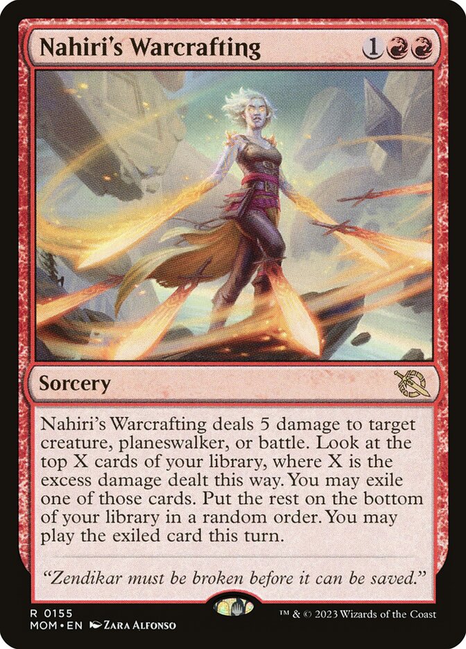 Nahiri's Warcrafting 155/291 (March of the Machine)  - Foil | Good Games Morley
