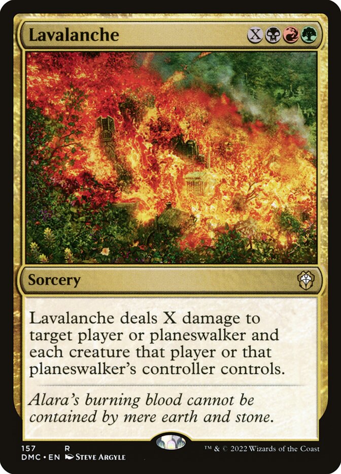 Lavalanche 157/50 (Commander: Dominaria United)  | Good Games Morley
