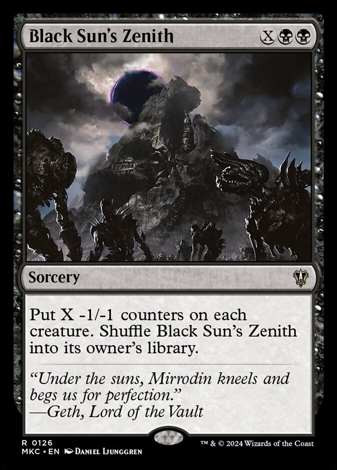 Black Sun's Zenith 126/311 (Commander: Murders at Karlov Manor)  | Good Games Morley