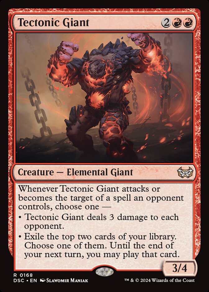 Tectonic Giant 168/40 (Commander: Duskmourn: House of Horror)  | Good Games Morley