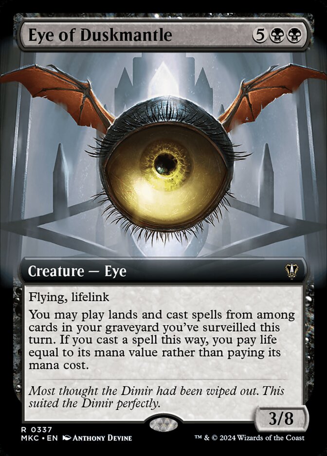 Eye of Duskmantle 337/311 (Commander: Murders at Karlov Manor)  - Extended Art | Good Games Morley